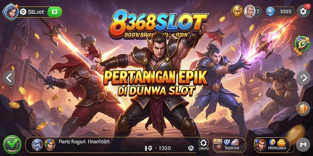 Screenshot utama 8368SLOT menunjukkan aksi pertarungan epik dan grafis yang memukau.