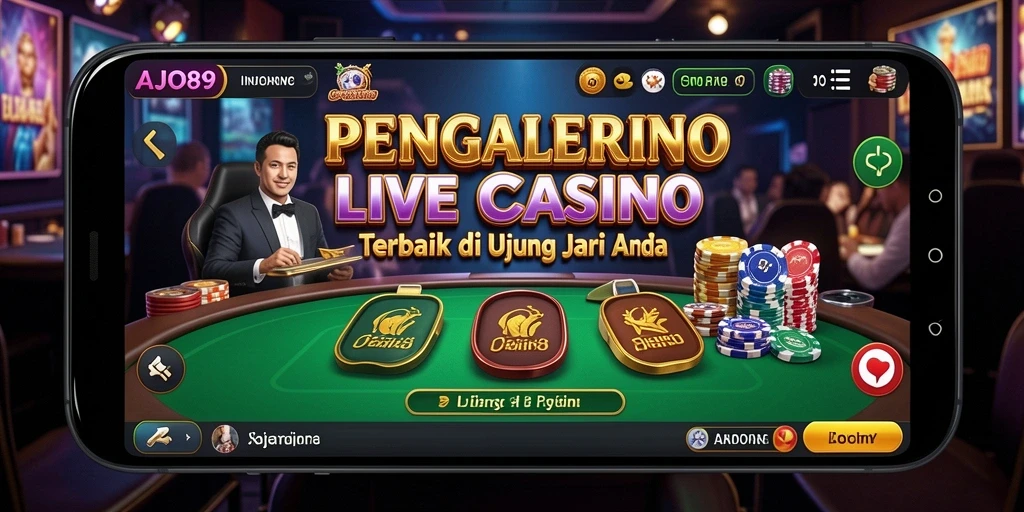 Gameplay Live Casino AJO89 yang interaktif dan mendebarkan.