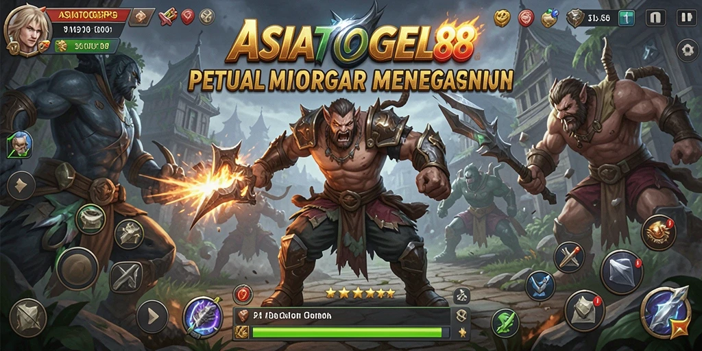 Tampilan gameplay seru di ASIATOGEL88 dengan karakter yang beraksi.