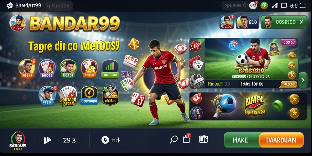Screenshot gameplay BANDAR99 menampilkan berbagai opsi taruhan olahraga.