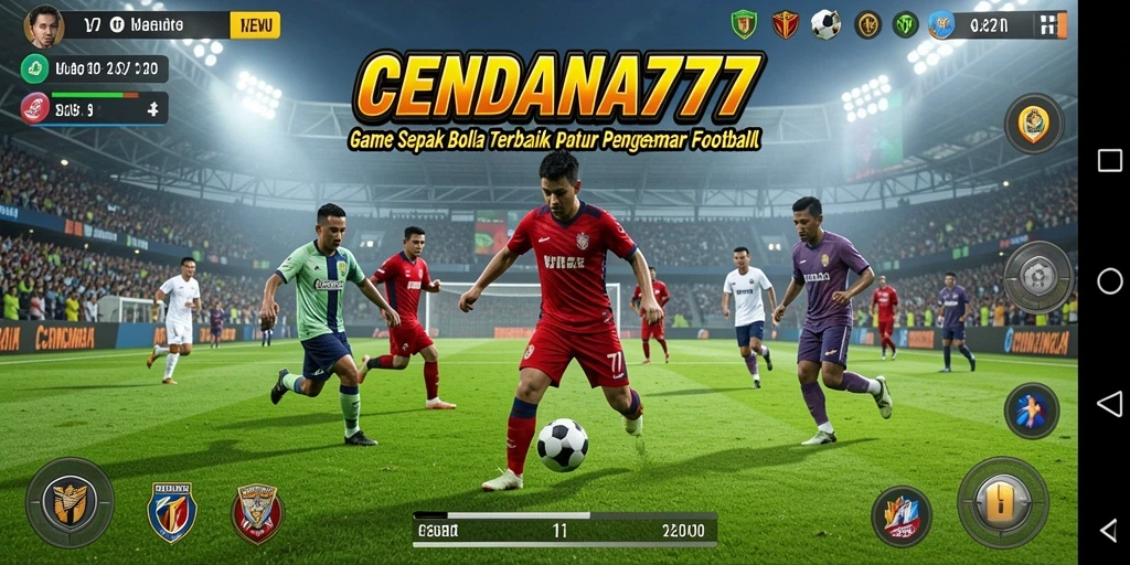 Tampilan gameplay CENDANA777 yang mendebarkan dalam pertandingan sepak bola.