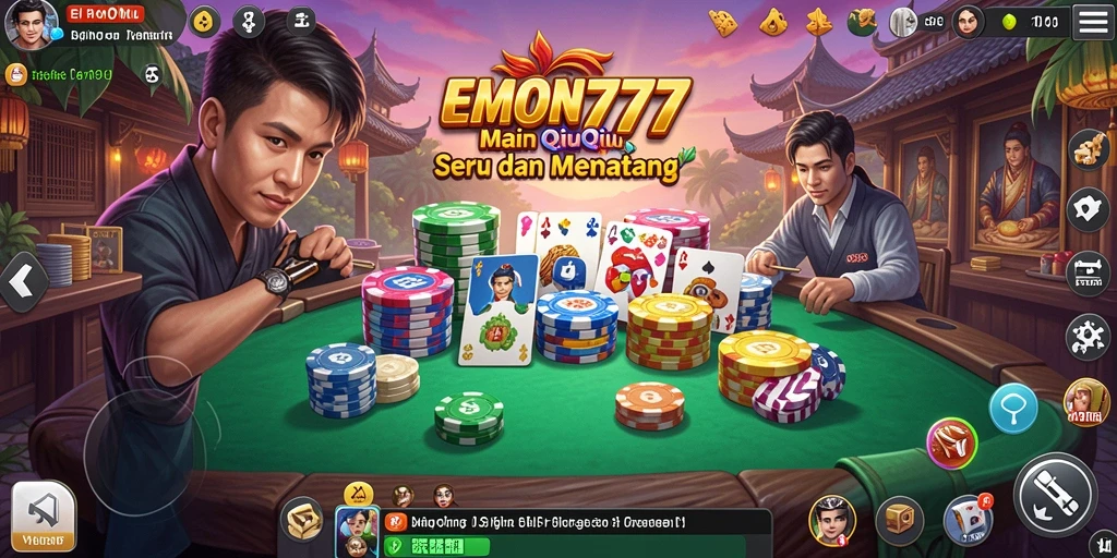 Tampilan gameplay QiuQiu yang menarik dan seru.