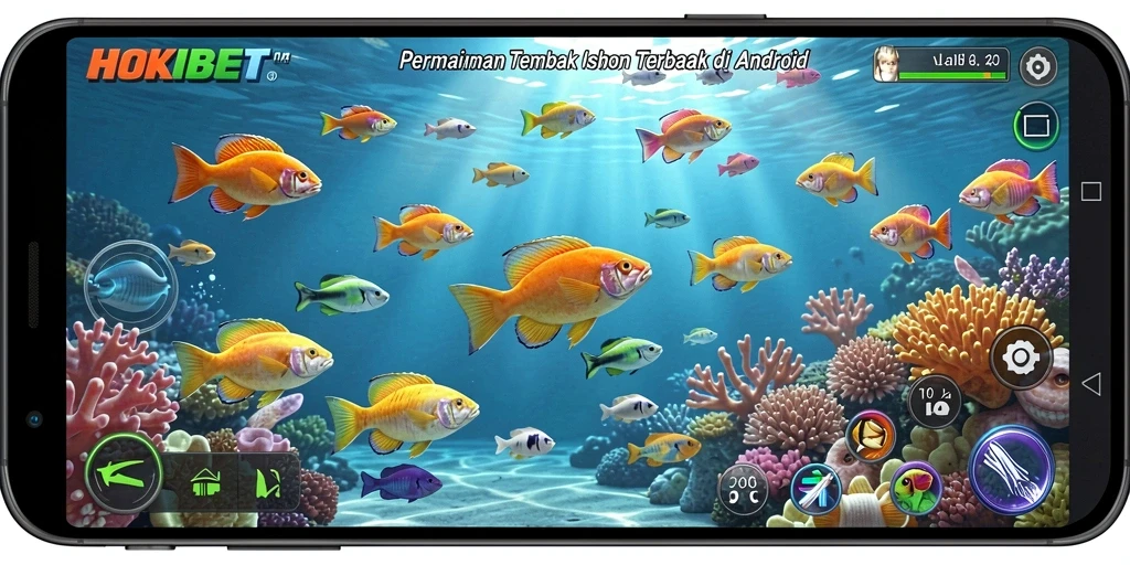 Screenshot HOKIBET menampilkan aksi gameplay Tembak Ikan yang mengasyikkan.