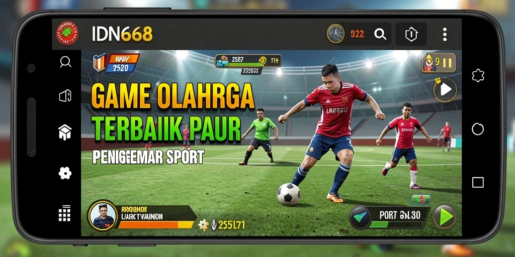 Tampilan gameplay kompetitif dan menegangkan dalam IDN668.
