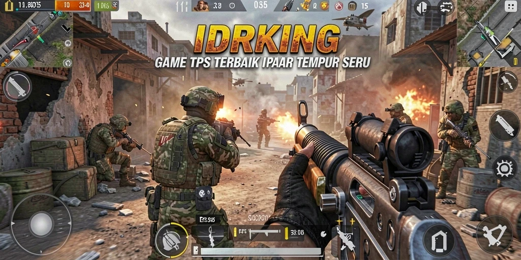 Screenshot menampilkan aksi seru di IDRKING saat berperang.