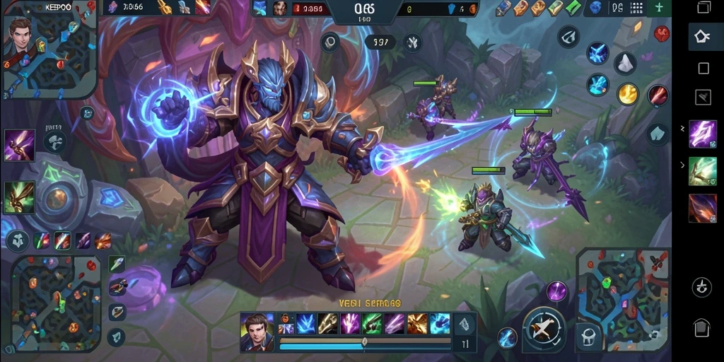 Screenshot gameplay KEPO66 yang menunjukkan aksi pertarungan epik MOBA.