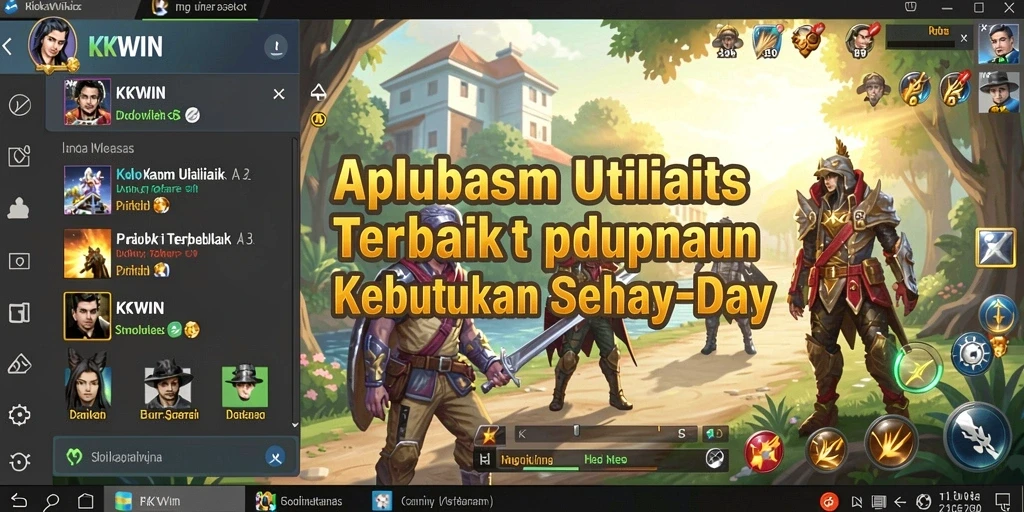 Screenshot utama KKWIN menunjukkan kemudahan dalam penggunaan aplikasi Utility.