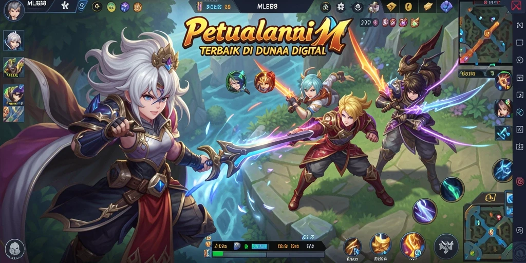 Gameplay MLBB8 menampilkan karakter anime yang menakjubkan dan aksi seru.