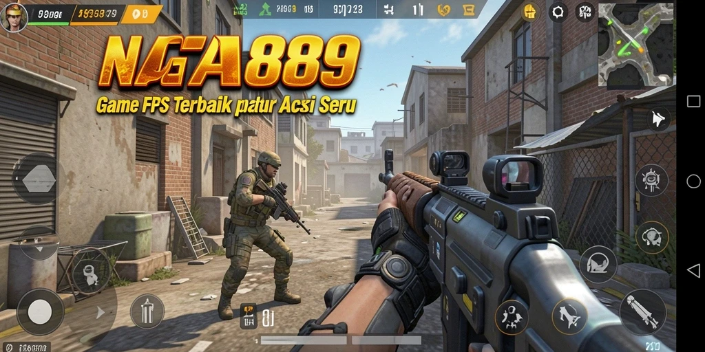Tampilan gameplay seru dan penuh aksi dari NAGA889.
