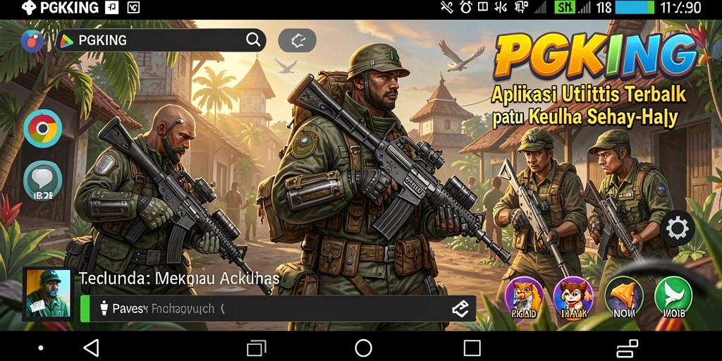 Tampilan utama PGKING dengan fitur utilitas yang lengkap dan mudah digunakan.