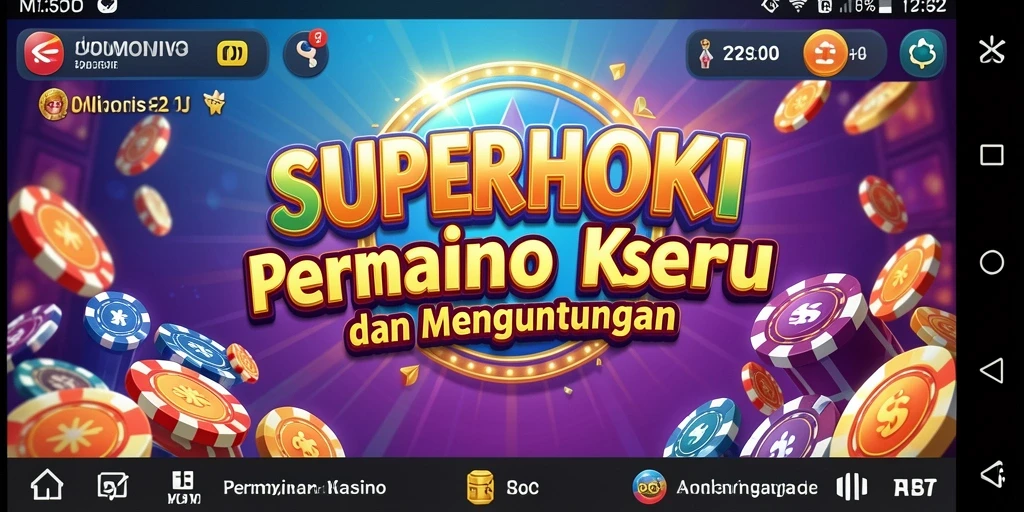 Tangkapan layar dari gameplay Kasino yang mendebarkan di SUPERHOKI.