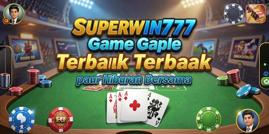 Tampilan gameplay menarik dari SUPERWIN777 dalam permainan Gaple.