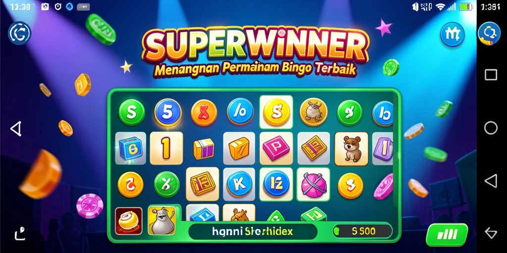 Tampilan gameplay SUPERWINNER yang seru dan interaktif.