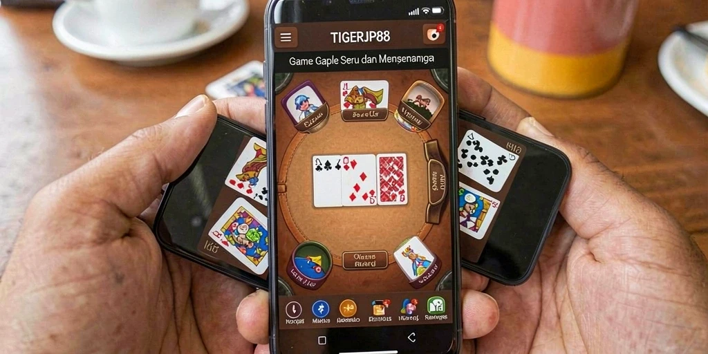 Tampilan gameplay seru saat bermain Gaple di TIGERJP88.